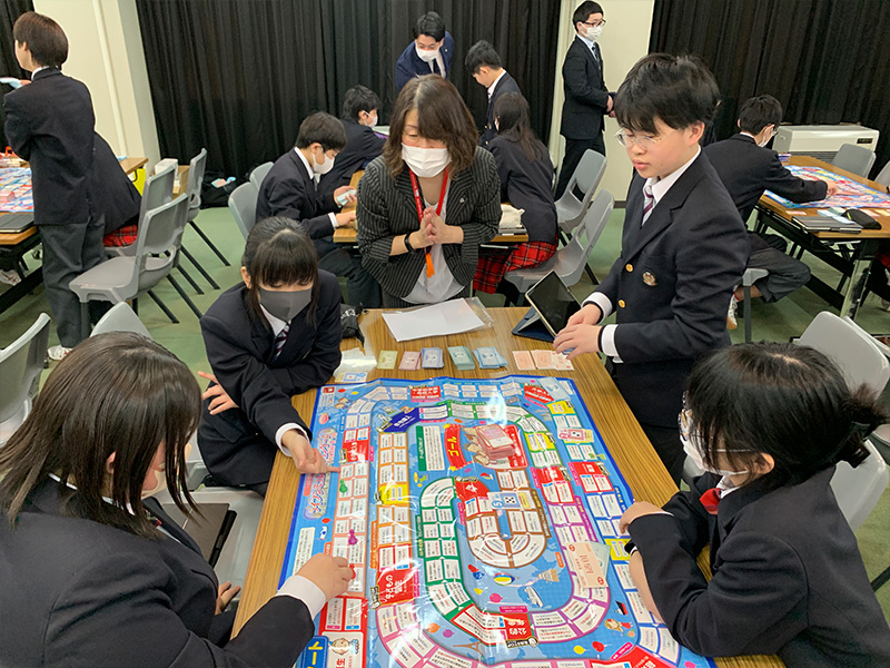 中学校家庭科 出張授業「ライフシミュレーションゲーム」